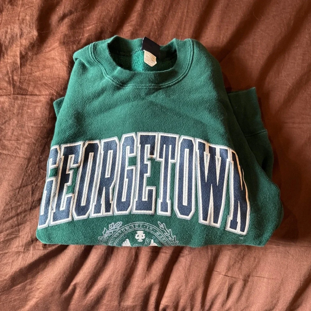 Vintage Georgetown Green Sweatshirt - Picture 4 of 4